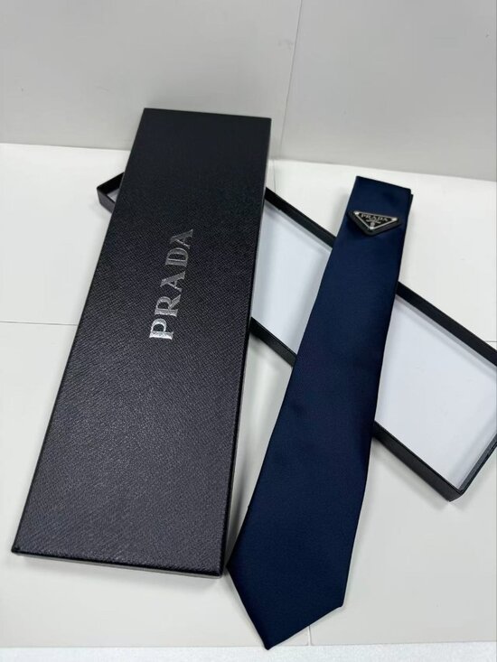 Prada👏 Other - Prada Blue Tie With Logo 🥳 Unisex || NWT